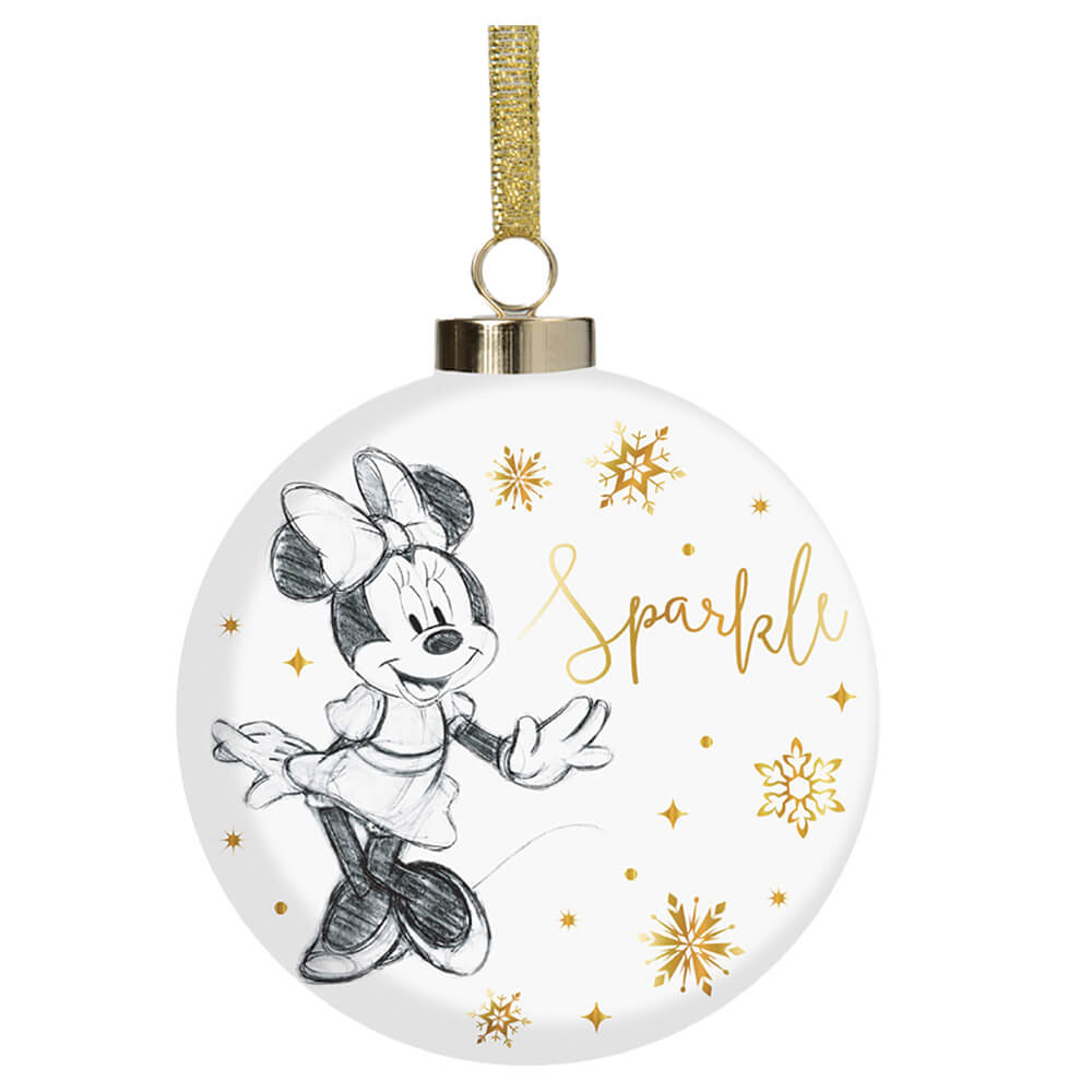 COLLECTIBLE CHRISTMAS BAUBLE: MINNIE MOUSE SPARKLE